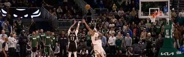 疯狂续命！罗林斯弧顶撤步变向再中三分 分差仅剩1分